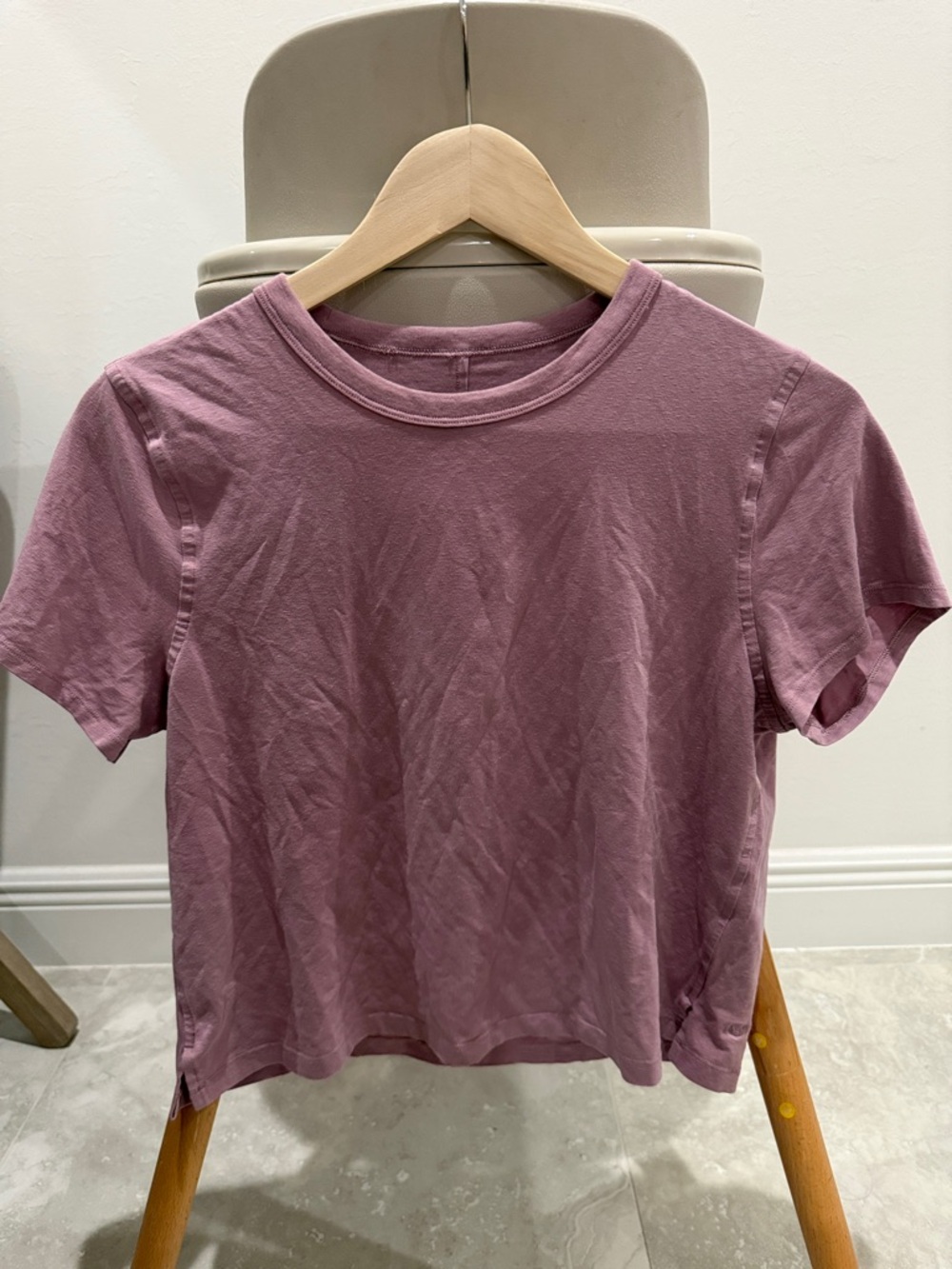 Lululemon Women’s Crewneck Tee in Mauve Pink